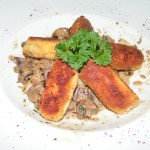 wohlgebettet auf pilzragout